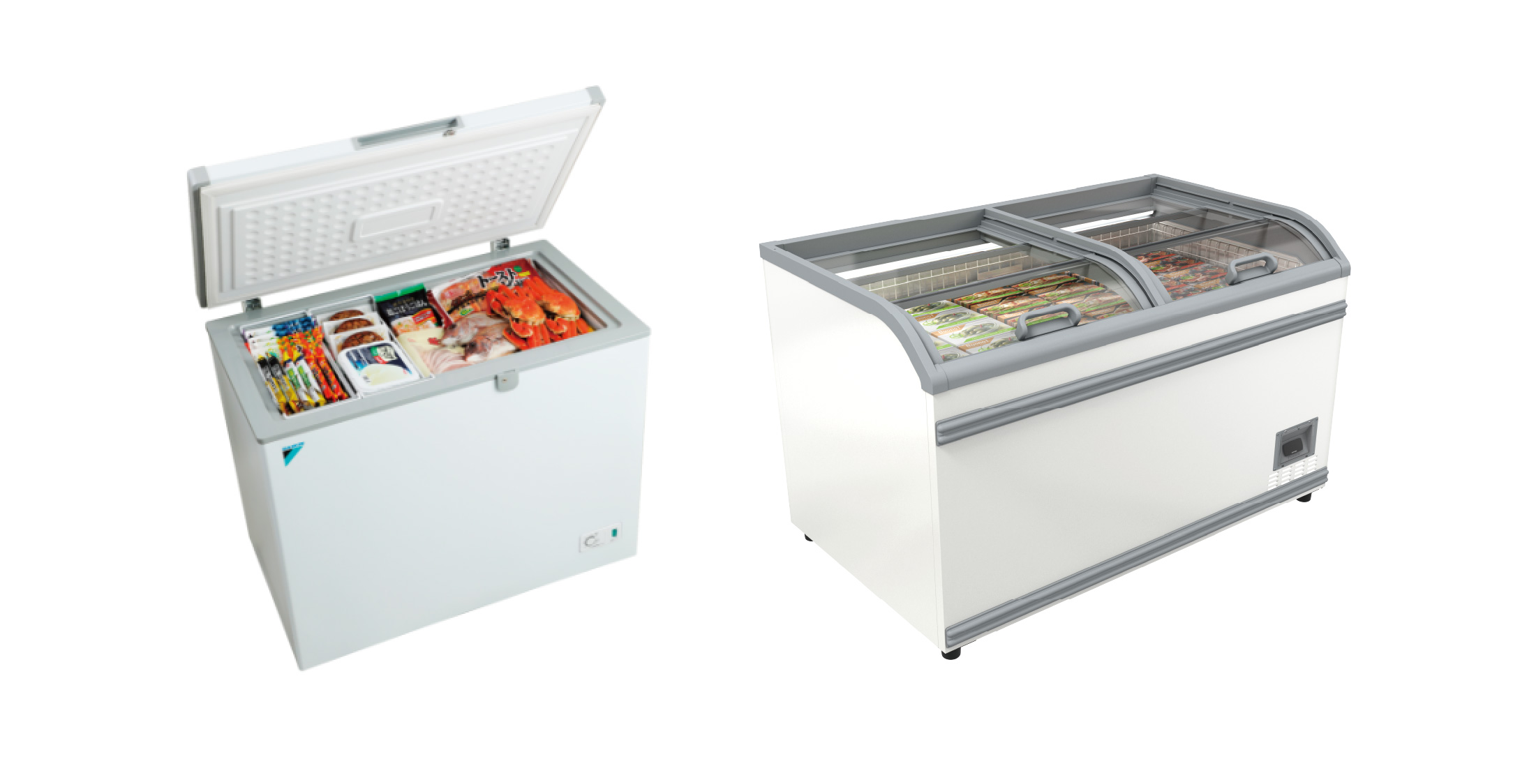 冷凍プラグインショーケース／冷凍ストッカー